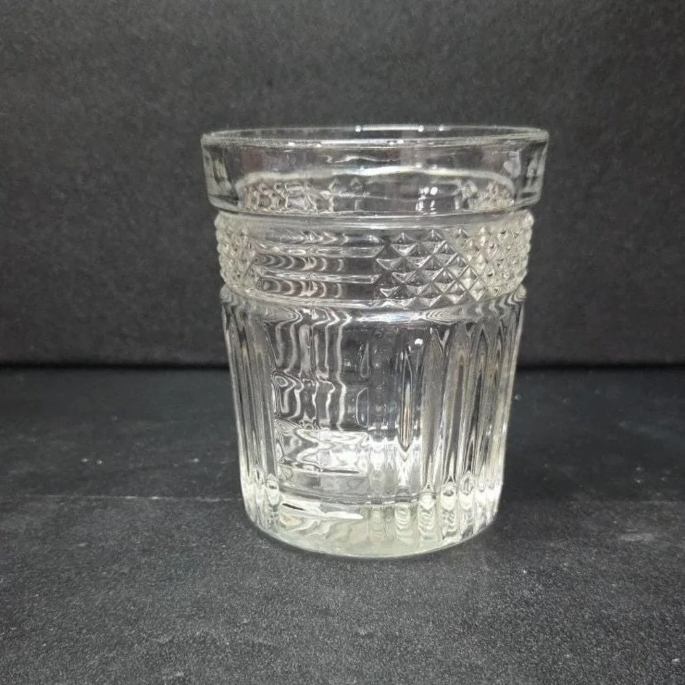 Libbey Radiant Lowball Tumbler, Double Old Fashioned Glass Vintage Clear Barware